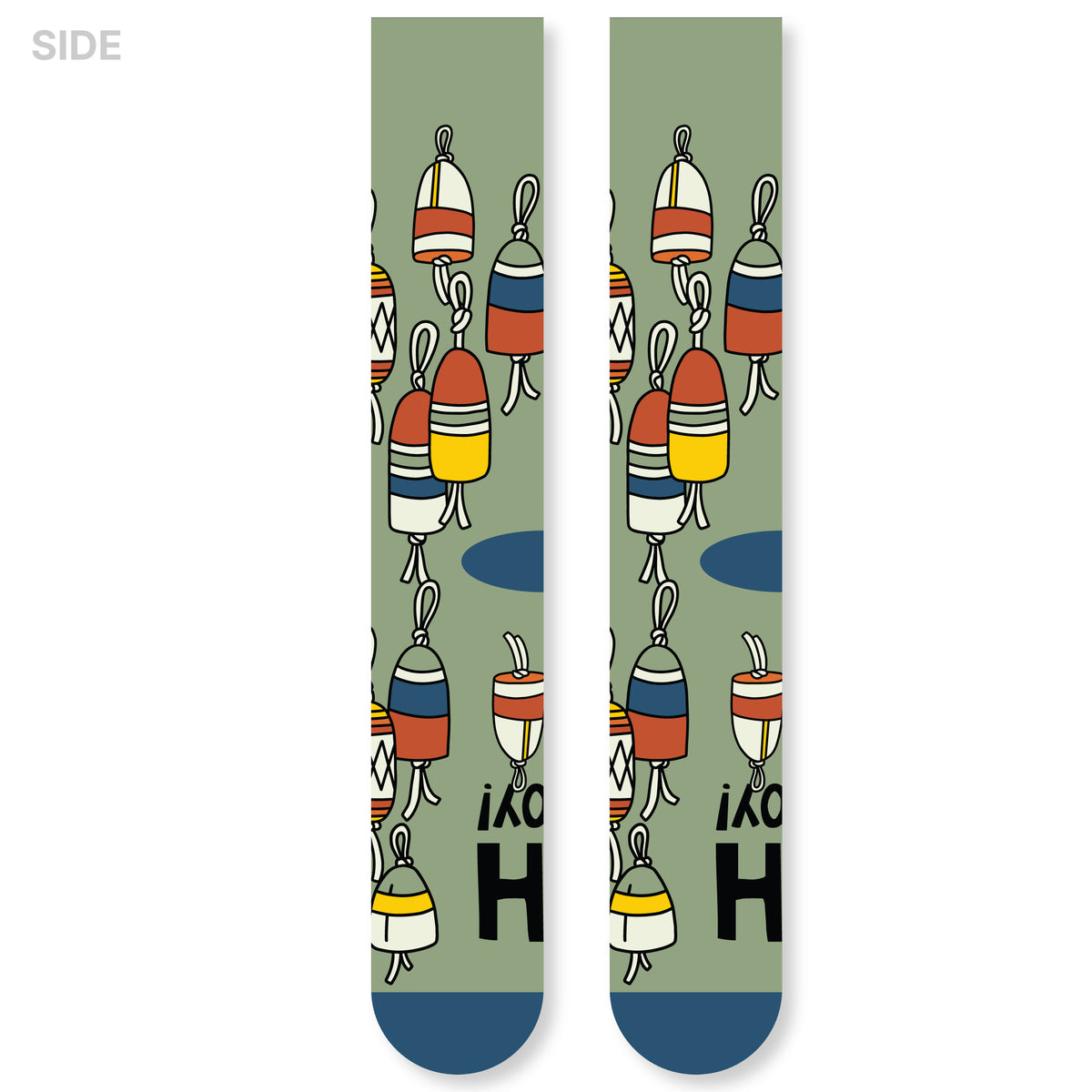 Oh Buoy! Funny Nautical Boat Socks One Size fits Most Men and Women