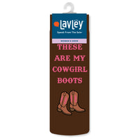 These Are My Cowgirl Boots Funny Western Socks Outfit Accessory for Women