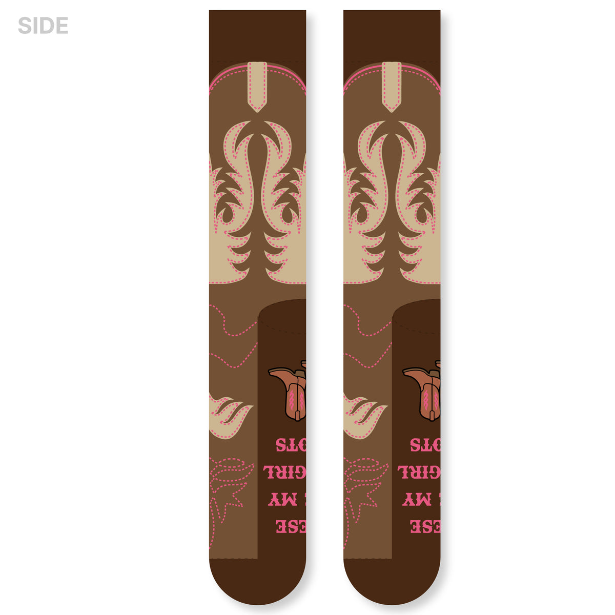 These Are My Cowgirl Boots Funny Western Socks Outfit Accessory for Women