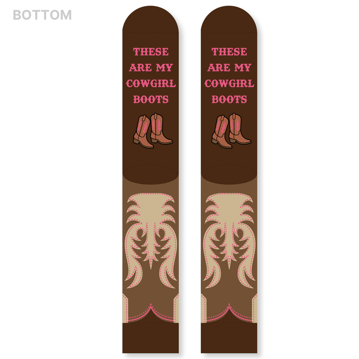 These Are My Cowgirl Boots Funny Western Socks Outfit Accessory for Women