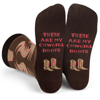 These Are My Cowgirl Boots Funny Western Socks Outfit Accessory for Women