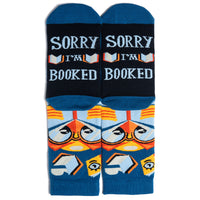 Sorry I'm Booked Socks