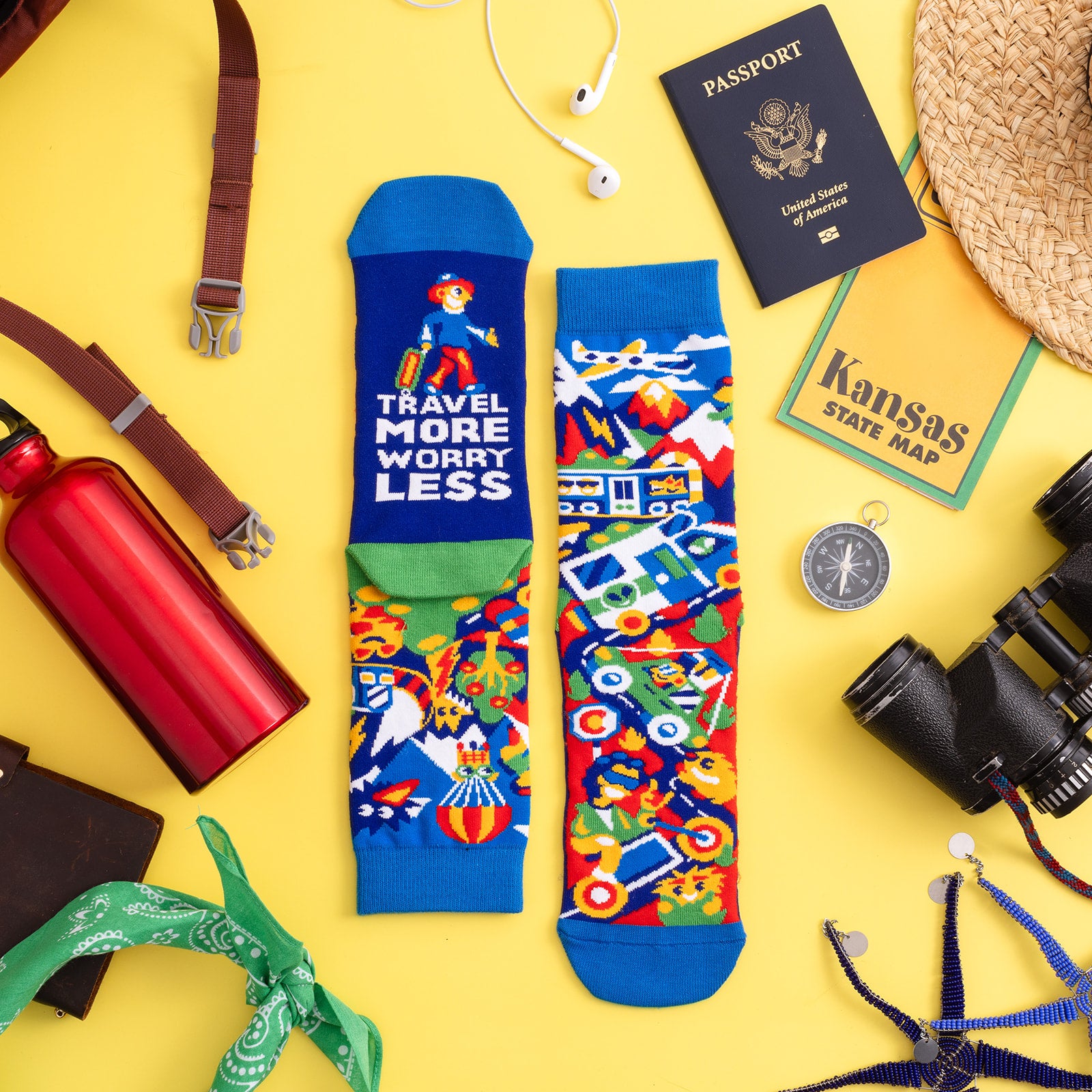 Travel More, Worry Less Socks