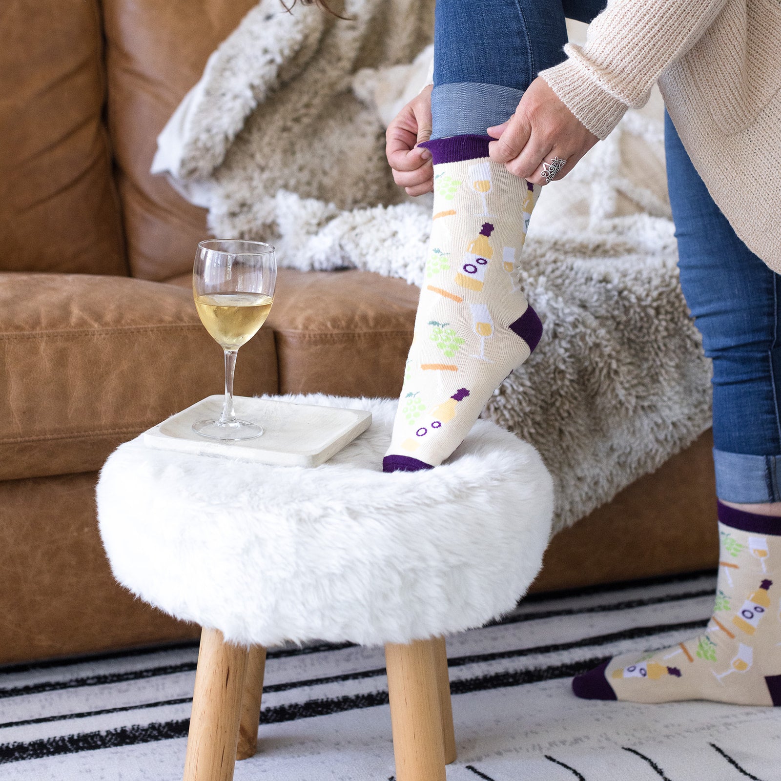 Bring Me White Wine Socks