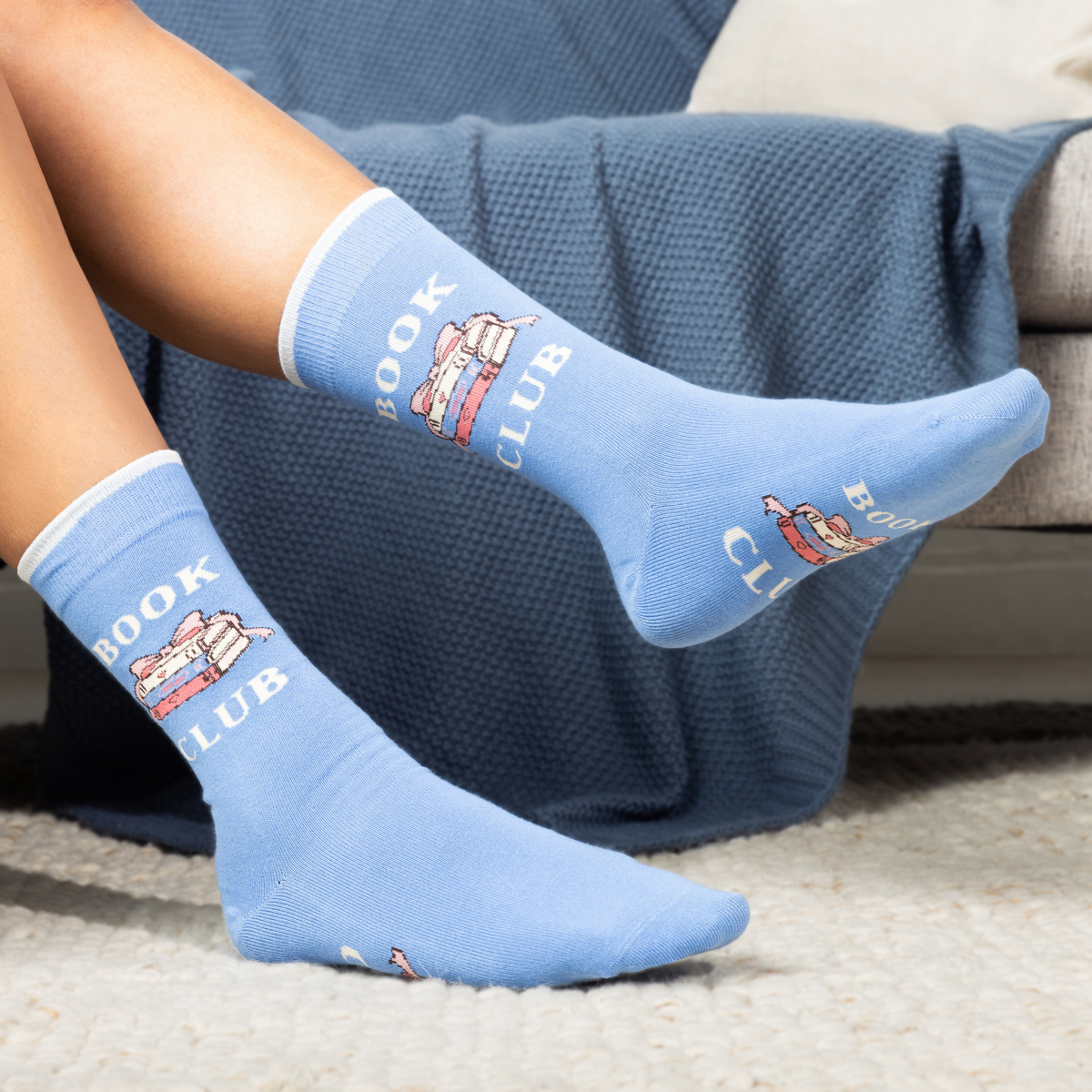 Book Club Socks Gift for Women who Love Reading