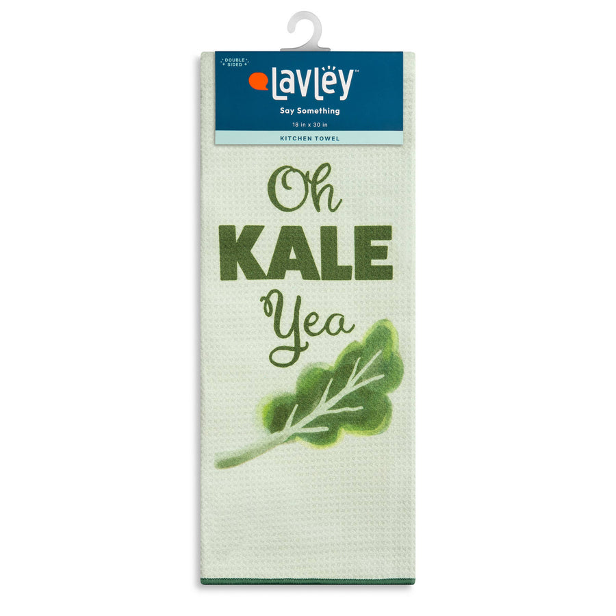 Oh Kale Yea Funny Food Design Microfiber Kitchen Tea Towel