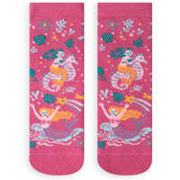 Silly Little Sea Star Cute Colorful Mermaid Socks for Girls