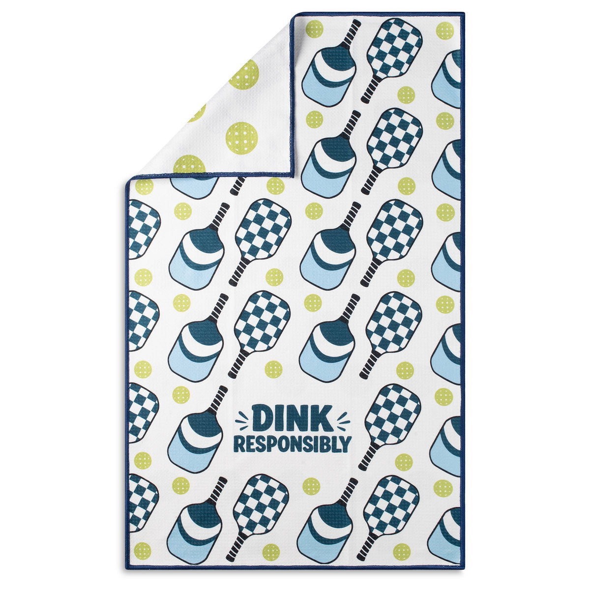 Dink Responsibly Funny Pickleball Microfiber Kitchen Towel
