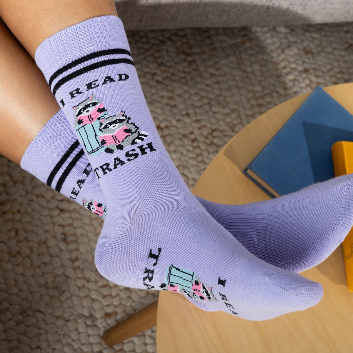 I Read Trash Book Socks for Women who Love Reading