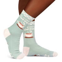 But First Coffee Funny Socks for Women