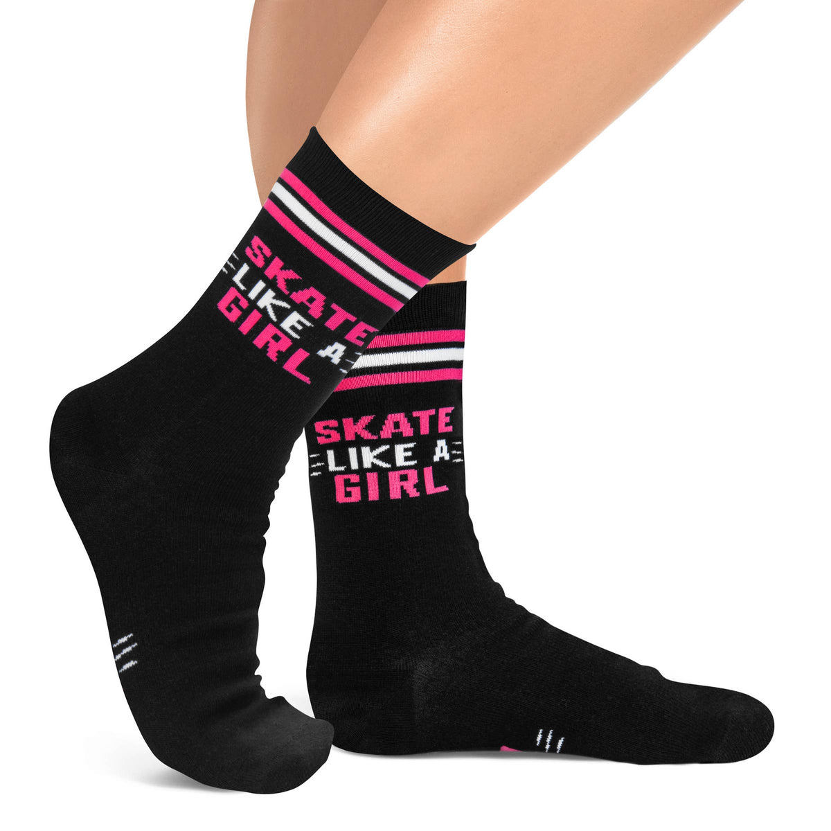 Skate Like a Girl Socks for Women who Play Hockey