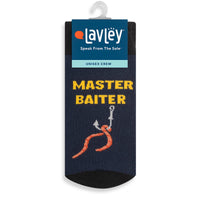 Master Baiter Funny Fishing Socks for Men who Fish