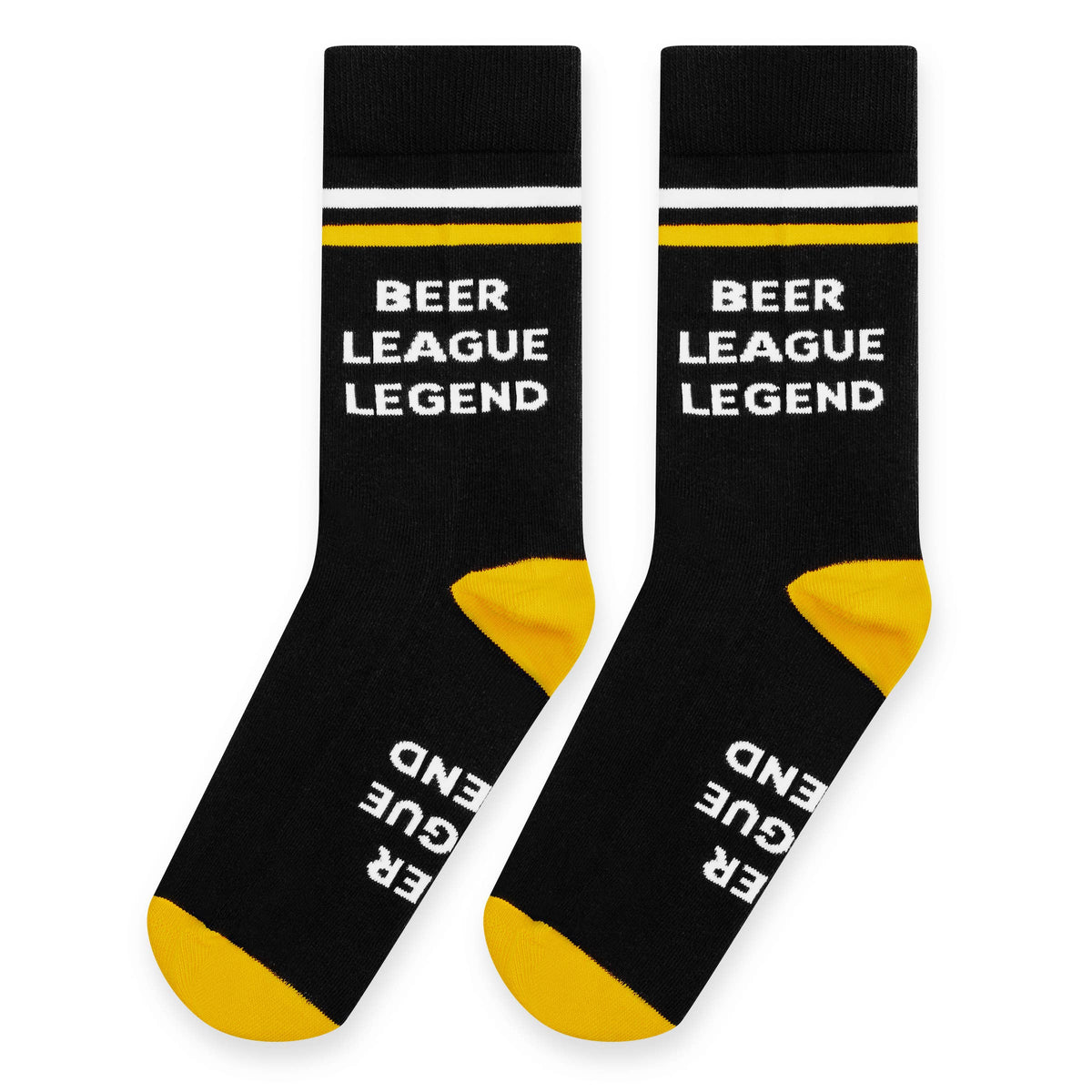 Beer League Legend Funny Socks for Men Who Play Sports