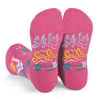 Silly Little Sea Star Cute Colorful Mermaid Socks for Girls