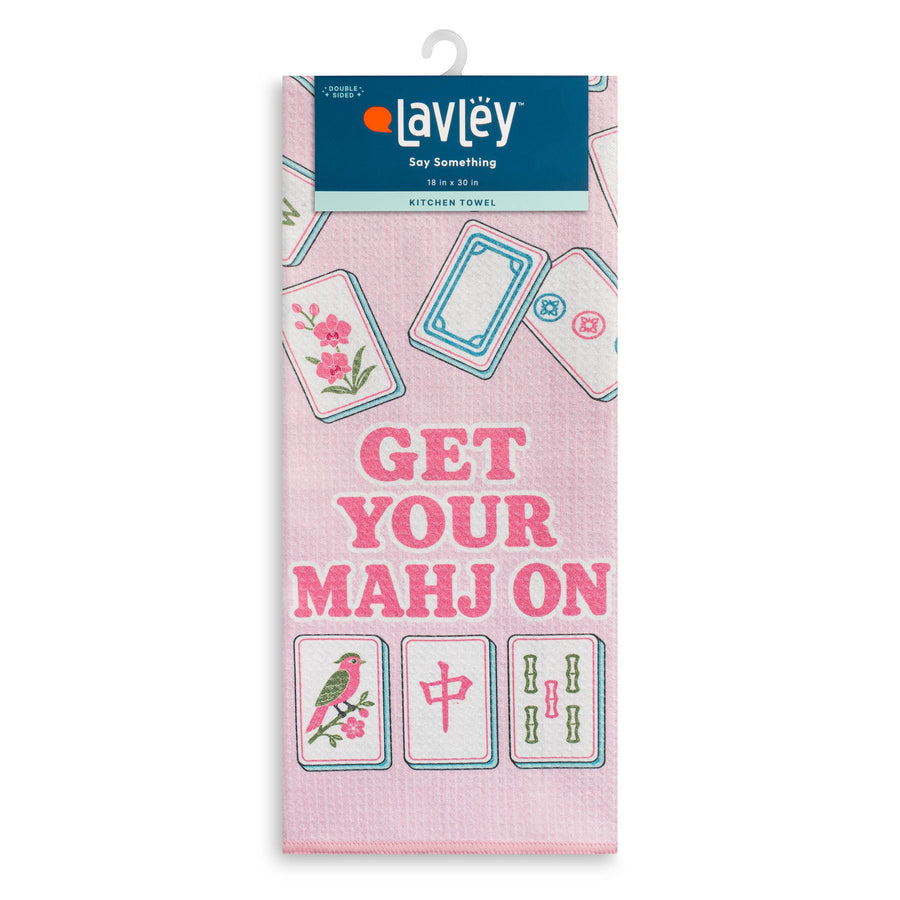 Get your Mahj-On Cute Mahjong Microfiber Kitchen Tea Towel