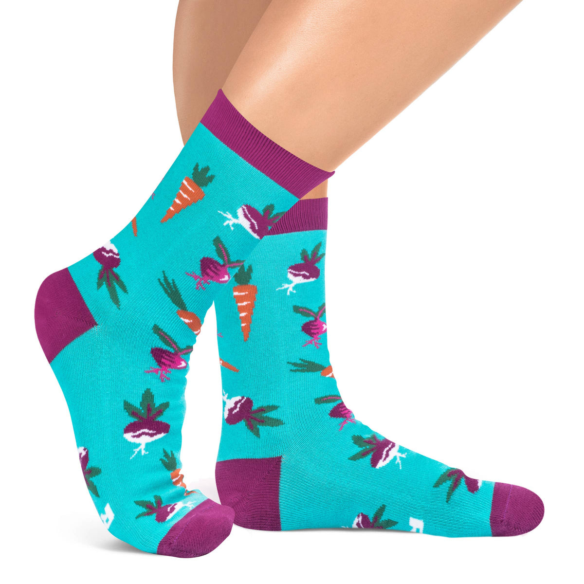 Stay Rooted Colorful Vegetable Garden Socks for Women