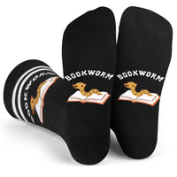 Bookworm Socks for Book Readers Unisex for Men and Women