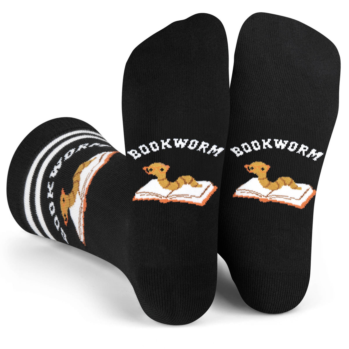 Bookworm Socks for Book Readers Unisex for Men and Women