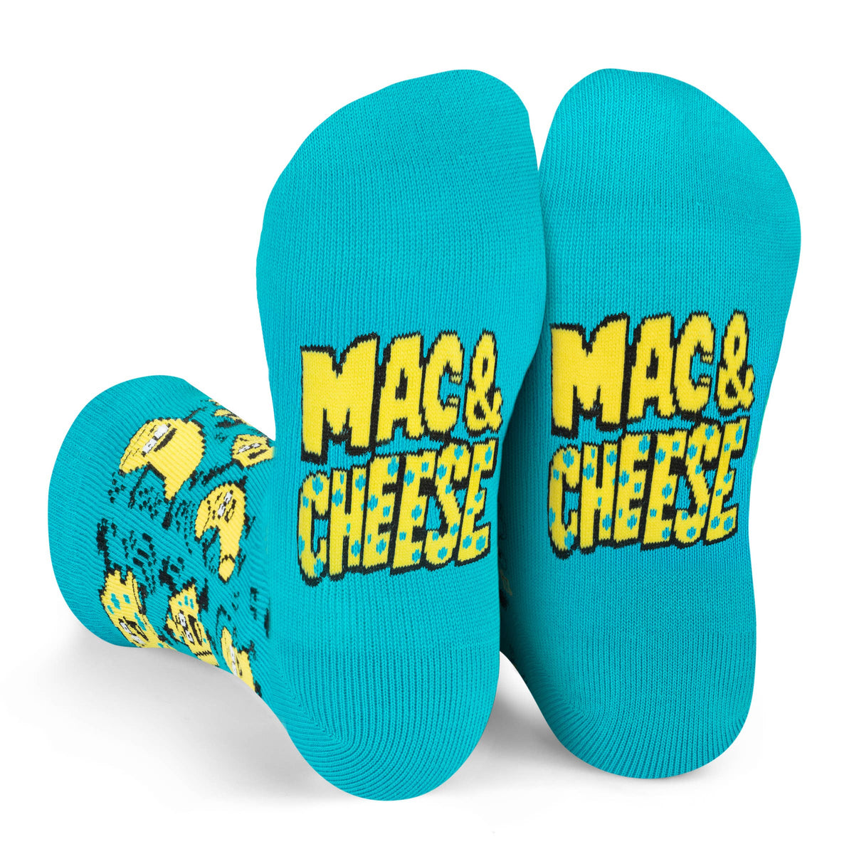 Mac & Cheese Please Colorful Crazy Food Socks for Kids