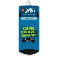 One More Game Video Game Socks for Men and Teens