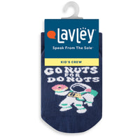 Go Nuts for Donuts Crazy Colorful Funny Kids Socks