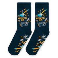 Amped Up Music Socks for Men and Women Guitar Players