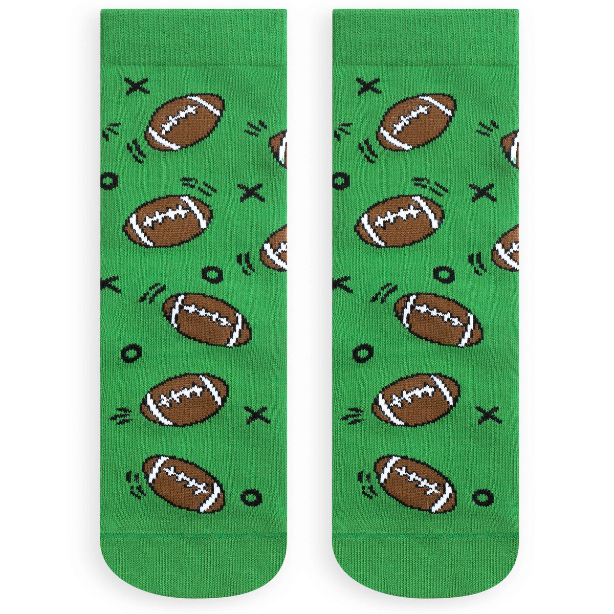 Touchdown! Crazy Colorful Football Kids Socks