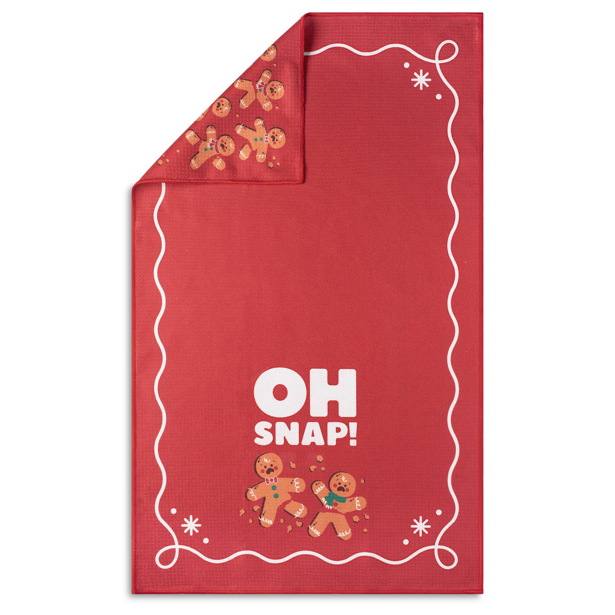 Oh Snap Funny Christmas Decor Microfiber Kitchen Tea Towel