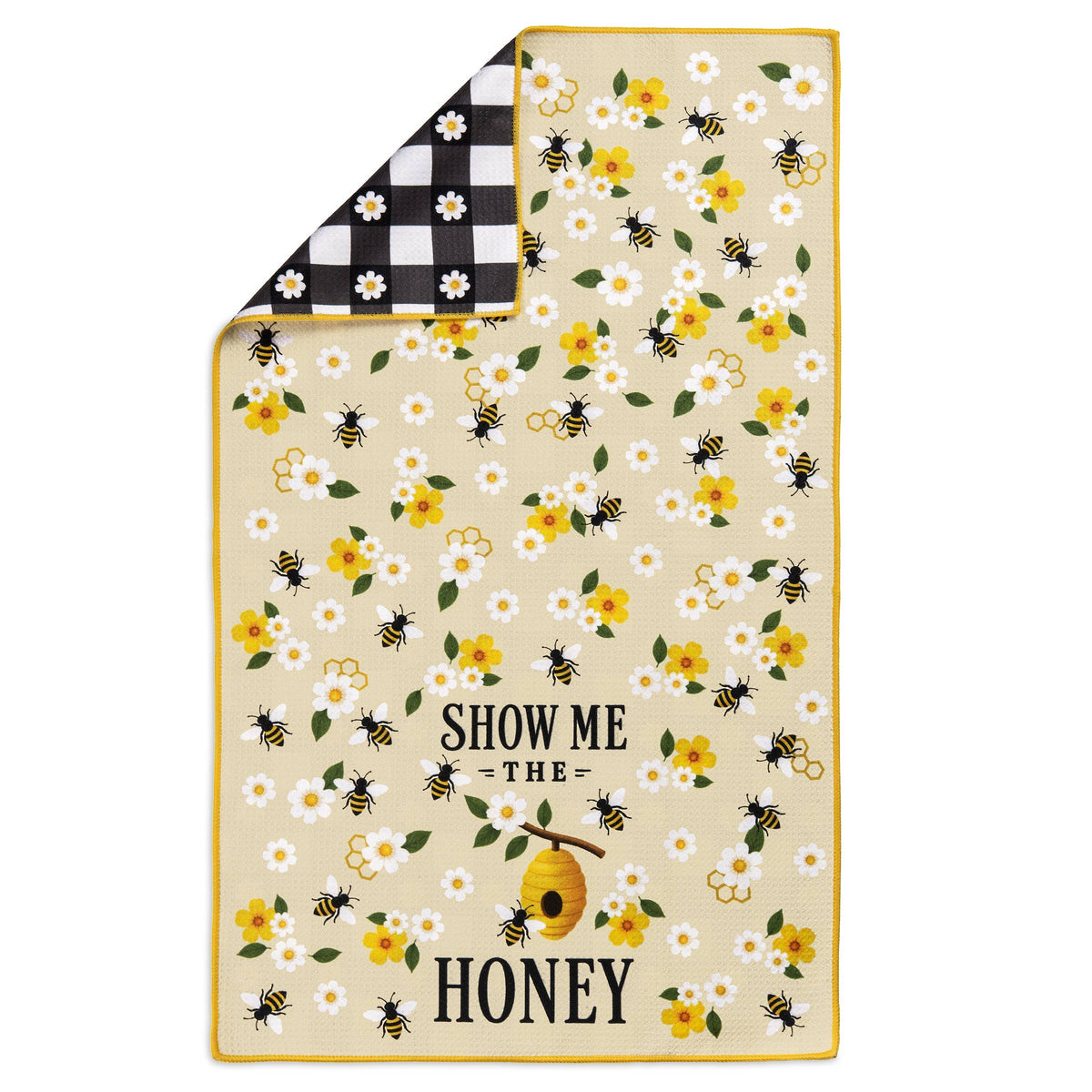 Show Me The Honey Funny Bee Microfiber Kitchen Tea Towel 