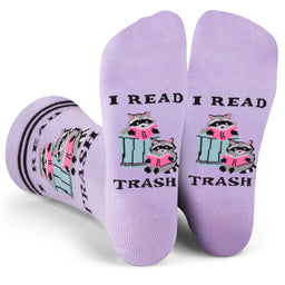 I Read Trash Book Socks for Women who Love Reading