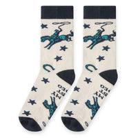 Not My First Rodeo Funny Western Socks for Men and Women