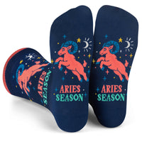 Aries Season Astrology Socks Birthday Gift for Women