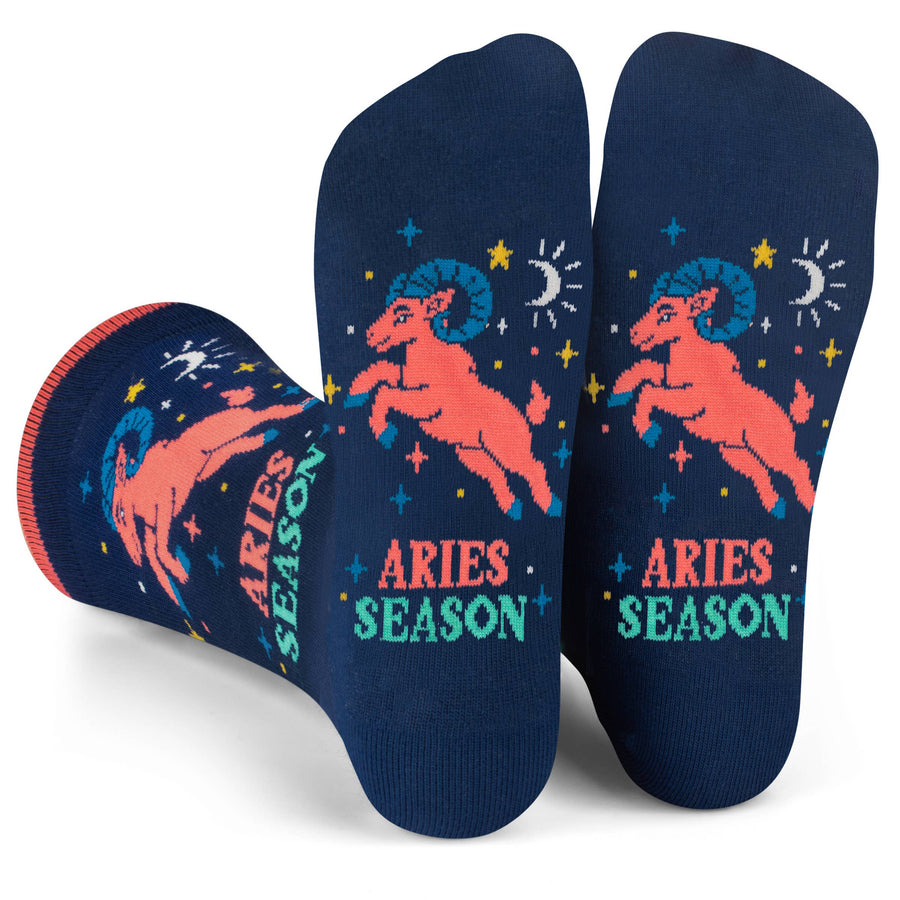 Aries Season Astrology Socks Birthday Gift for Women