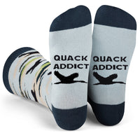 Quack Addict Camo Hunting Socks Funny Gift for Duck Hunters