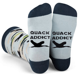 Quack Addict Camo Hunting Socks Funny Gift for Duck Hunters