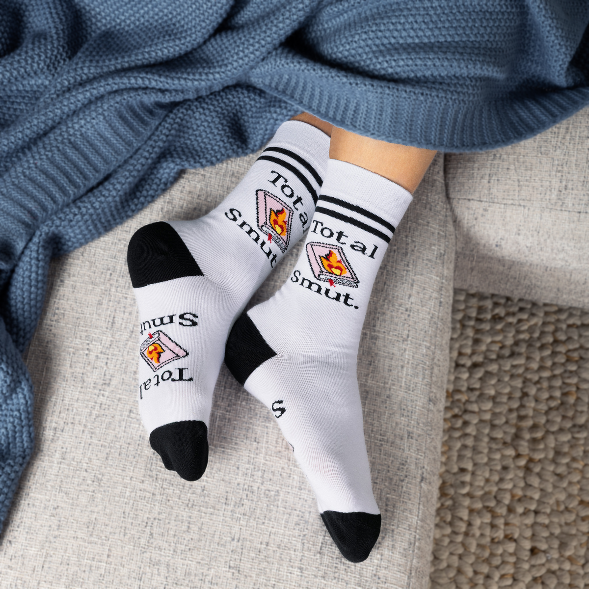 Total Smut Book Socks for Women who Love Smutty Romance