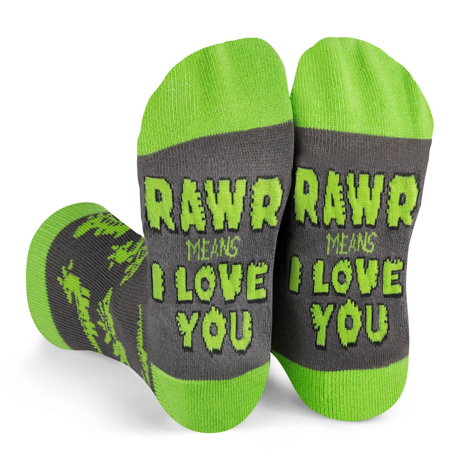 Rawr Means I Love You Kids Socks
