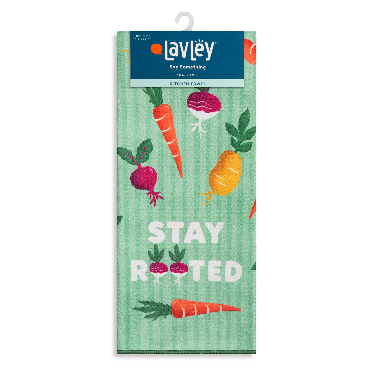 Stay Rooted Vegetable Garden Microfiber Kitchen Tea Towel