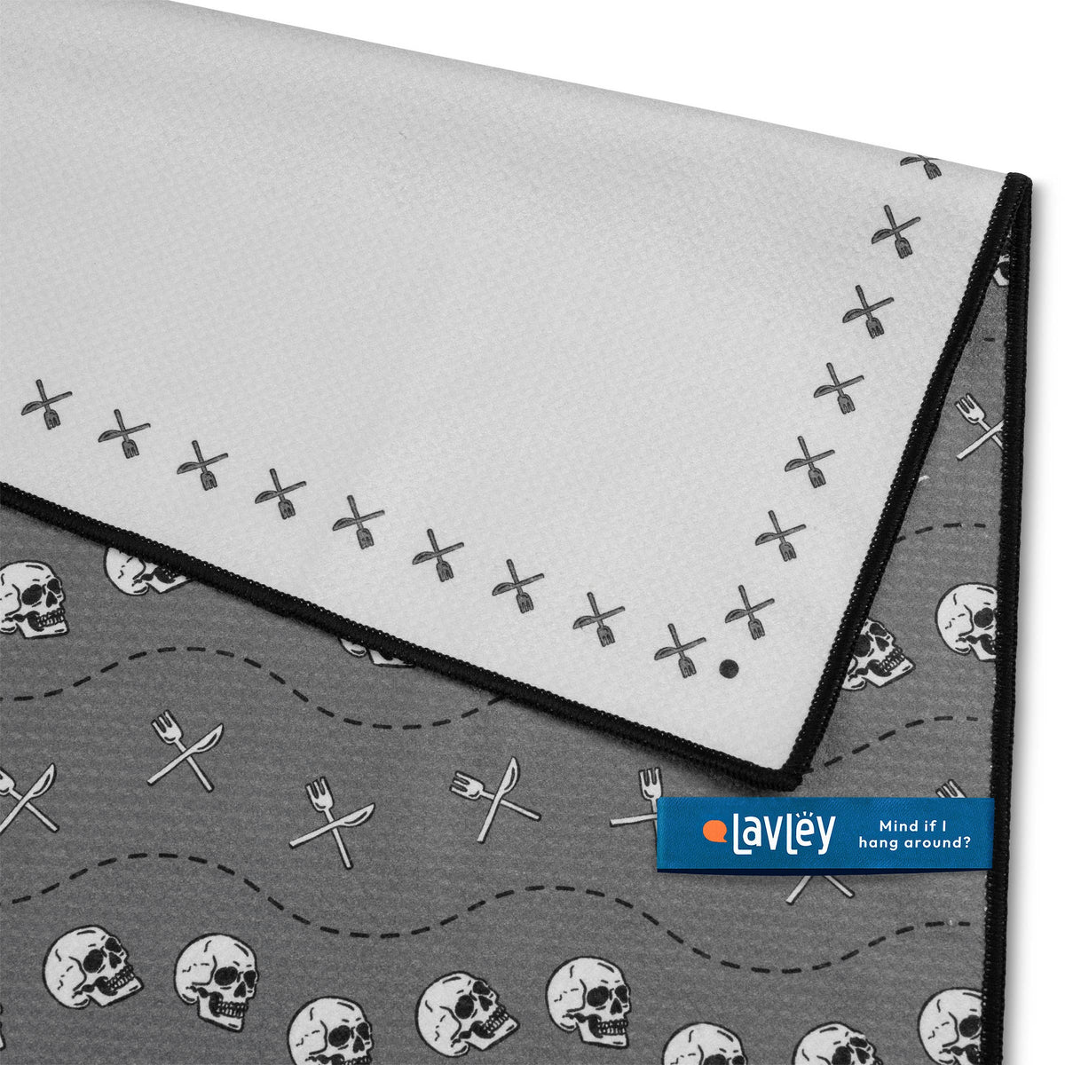 Bone Appétit Gothic Skeleton Microfiber Kitchen Tea Towel