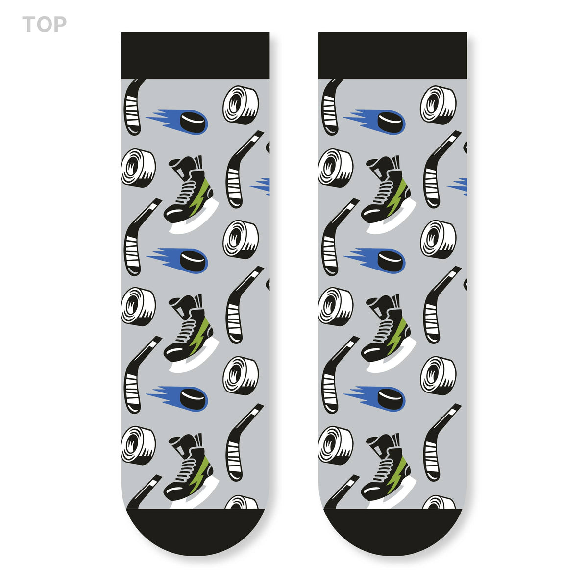 Eat, Sleep, Hockey Kids Socks for Boys and Girls