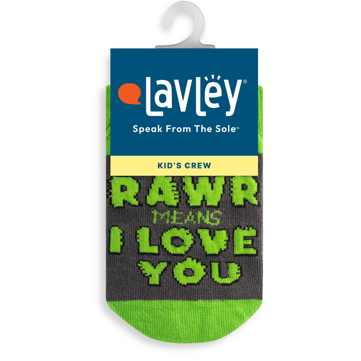 Rawr Means I Love You Kids Socks