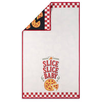 Slice Slice Baby Funny Pizza Design Microfiber Kitchen Towel