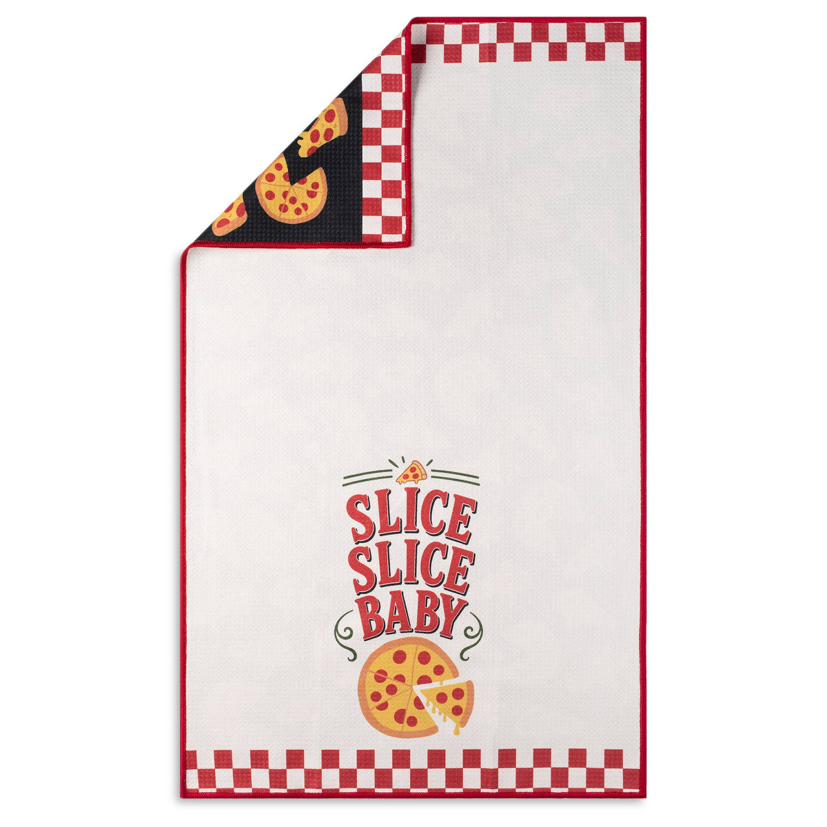 Slice Slice Baby Funny Pizza Design Microfiber Kitchen Towel