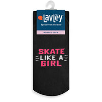 Skate Like a Girl Socks for Women who Play Hockey