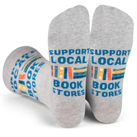 Support Local Book Stores Socks for Reading Lovers Unisex
