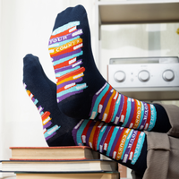 What's Your Count Funny Book Socks For Reading Lovers