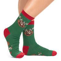 Buck the Halls Funny Christmas Socks for Men who Hunt