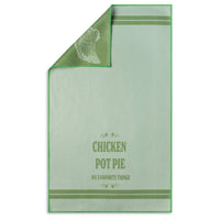 Chicken, Pot, Pie Funny Microfiber Kitchen Tea Towel