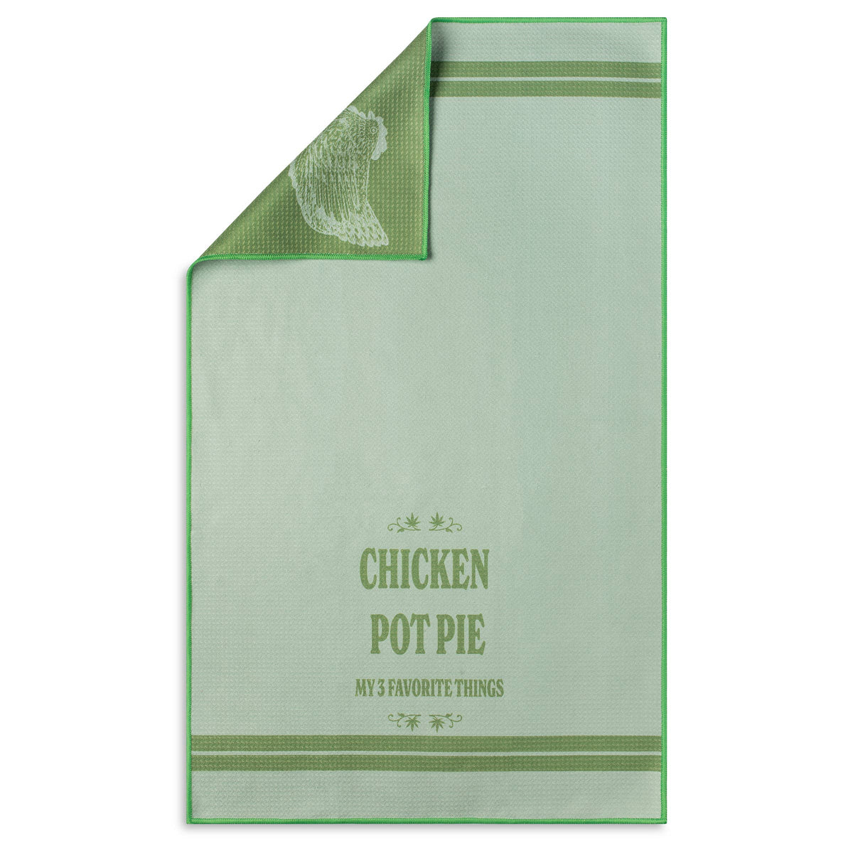 Chicken, Pot, Pie Funny Microfiber Kitchen Tea Towel