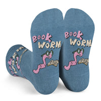 Bookworm Crazy Kids Socks for Boys and Girls who Love Books